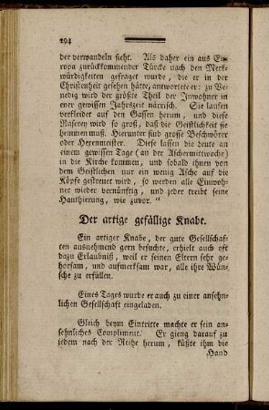 Der artige gefällige Knabe