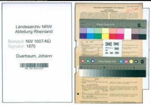 Entnazifizierung Johann Duerbaum , geb. 06.11.1903 (Haendler)