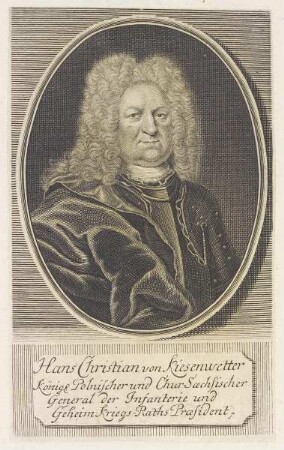 Bildnis des Hans Christian von Kiesenwetter