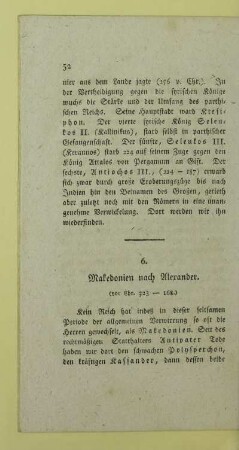 6. Makedonien nach Alexander