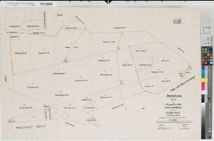 Rheine (Rheine), Schwitten (Menden), Teilung; Teilung des Hauenhorster Anteils aus der großen Mark, Kopie der Teilungskarte Bl.1