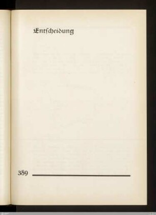 Entscheidung