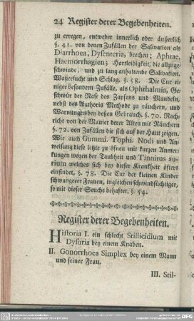 Register derer Begebenheiten