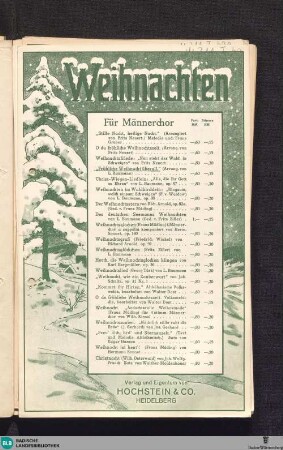 Fröhliche Weihnacht überall : englische Melodie
