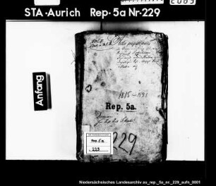 Vormundschaft über den Sohn August Ferdinand des Regierungsreferendars H.S. von Halem