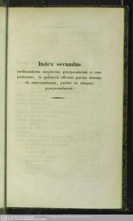 Index secundus