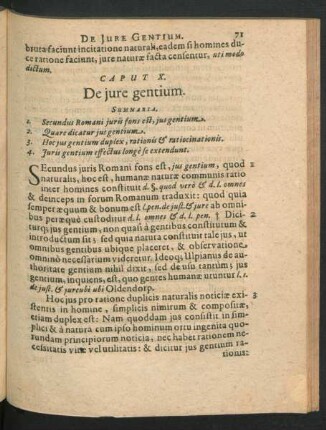 Caput X. De iure gentium.