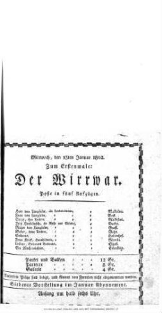 Der Wirrwarr
