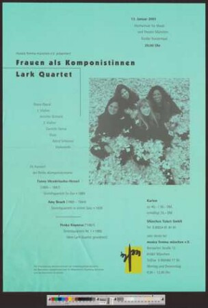 Frauen als Komponistinnen : Lark Quartet