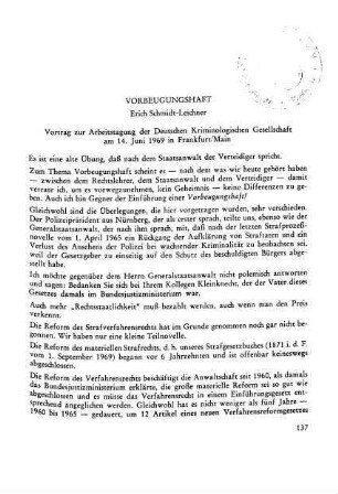 Vorbeugungshaft