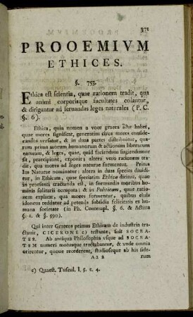 Prooemium Ethices