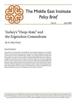 Turkey's "deep-state" and the Ergenekon Conundrum