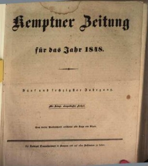 Kemptner Zeitung, 1848 = Jg. 65