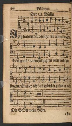 Der CI. - CX. Psalm.