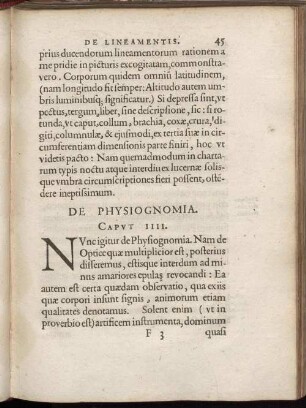 De Physiognomia. Caput IIII.