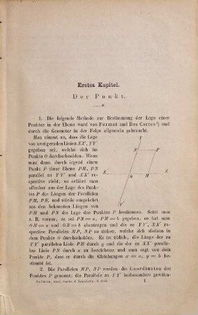 Analytische Geometrie der Kegelschnitte : Mit bes. Berücks. d. neueren Methoden