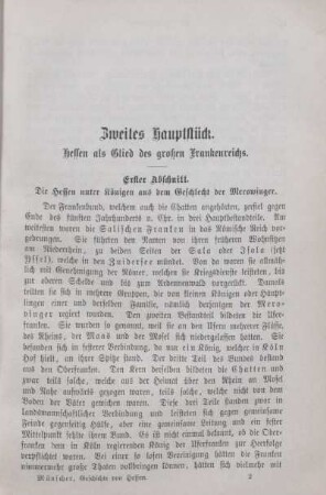 Zweites Hauptstück. Hessen als Glied des großen Frankenreichs
