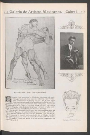 Galería de artistas mexicanos: Cabral. - [Fotografía, dibujo y caricatura]