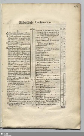 Alphabetische Consignation