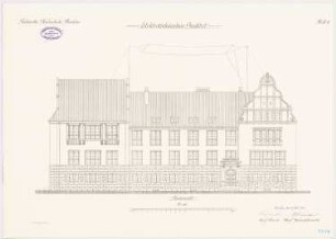 Elektrotechnisches Institut der Technischen Hochschule Breslau: Nordansicht 1:100