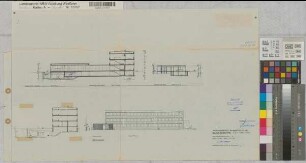 Burgsteinfurt (Steinfurt) Amtsgericht Querschnitte 1960 1 : 200 40 x 66 Pause Staatshochbauamt Münster Regierung Münster Nr. 34022