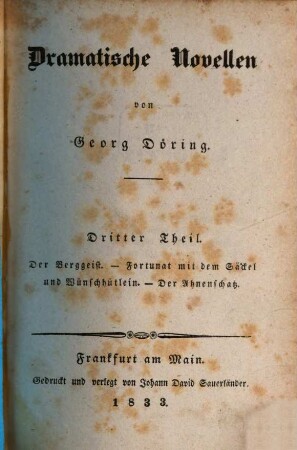 Dramatische Novellen, 3