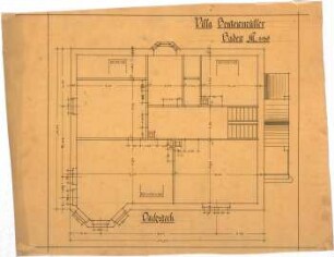 Billing, Hermann; Baden-Baden, Vicentistr. 14; Haus Beuttenmüller senior - Grundriss DG
