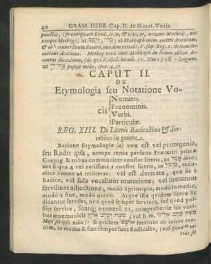 Caput II. De Etymologia seu Notatione Vocis ...