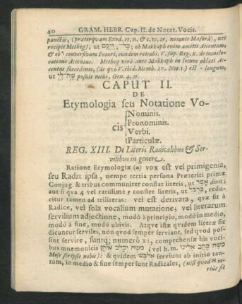 Caput II. De Etymologia seu Notatione Vocis ...