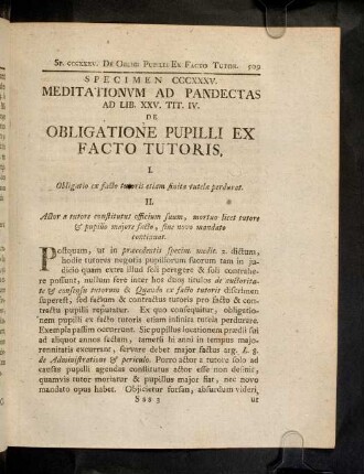 509-513, Sp. 335. De Obligatione pupilli ex facto ...