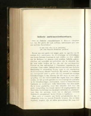 Indische Ambtenaarsherinneringen, door S. Kalff.
