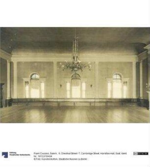 Salem, 9, Chestnut Street / 7, Cambridge Street, Hamilton Hall, Saal