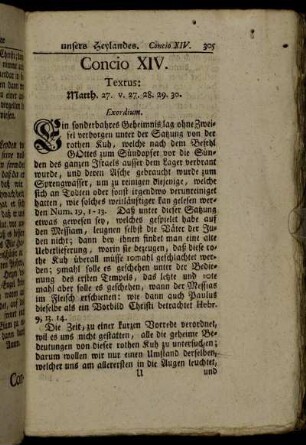 Concio XIV. Textus: Matth. 27 . v. 27. 28. 29. 30.
