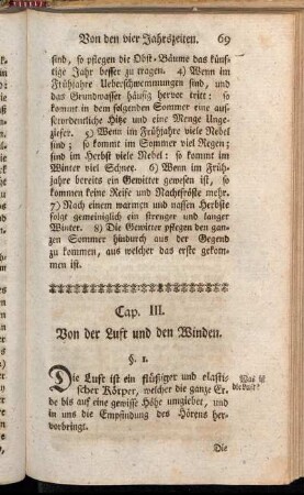 Cap. III. Von der Luft und den Winden.