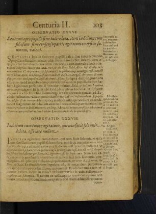 Observatio XXXVII. Iudicium cum tutore agitatum, qui non fecit solennia debitat, esse iure nullum.