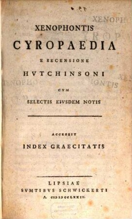 Xenophontis Cyropaedia