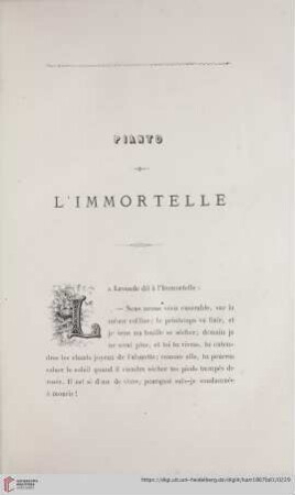Pianto L'Immortelle