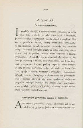Artykul XV. O wszeteczenstwie