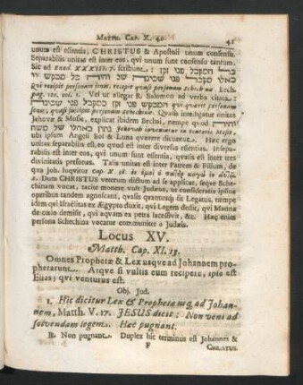 Locus XV.