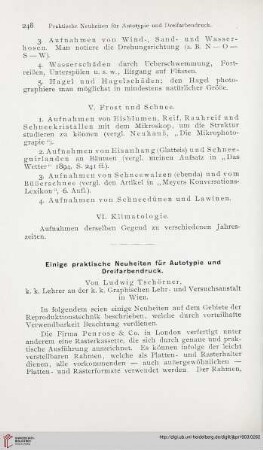 17: Einige praktische Neuheiten für Autotypie und Dreifarbendruck