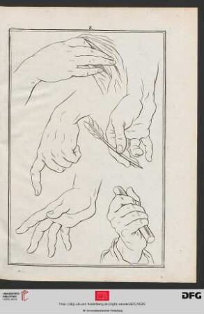Taf. 8 [Handstudien (Kontur)]