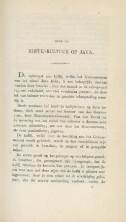 Over de koffij-kultuur op Java
