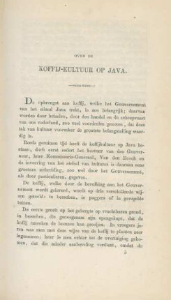 Over de koffij-kultuur op Java