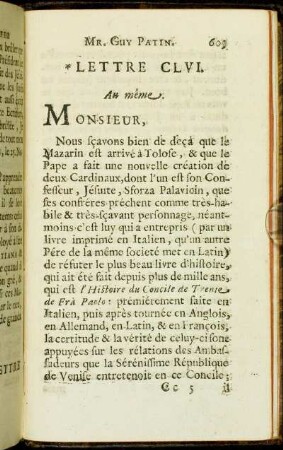 Lettre CLVI. - Lettre CLIX.