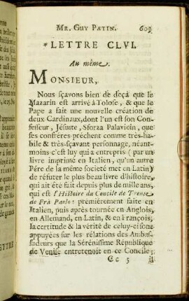 Lettre CLVI. - Lettre CLIX.