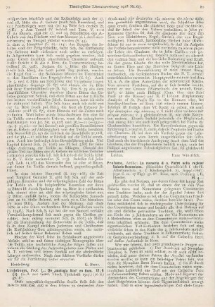 79-80 [Rezension] Lindeboom, L., De ‚analogia fidei‘ en Rom. 12:6 (7)