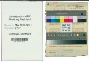 Entnazifizierung Bernhard Schriever , geb. 12.09.1898 ()