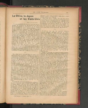 La Chine, le Japon et les Etats-Unis.