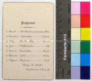 Familien-Konvolut der Familie Emil Witte - deutschsprachiges Programm zum Kirschblütenfest am 20. April 1911 in der kaiserlichen Villa Hama