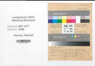 Entnazifizierung Helmuth Tannert , geb. 05.08.1914 (Polizist)